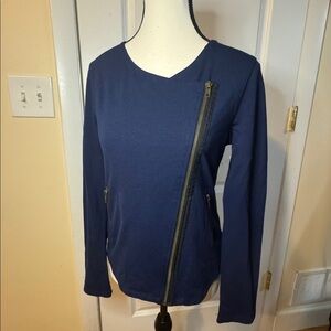 Sanctuary clothing womens casual dress top size small dark navy blue long sleeve